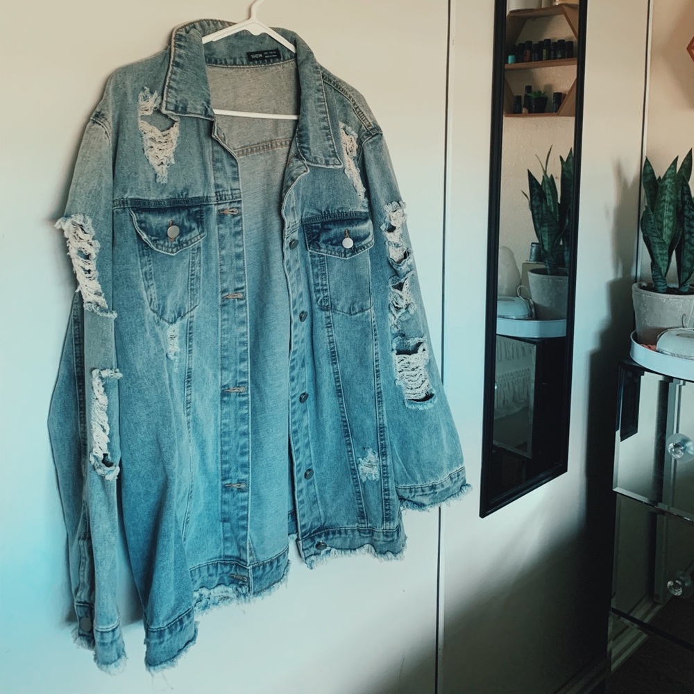 Oversized denim jacket